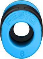 qsm-6 Festo QSM Series Straight Tube-to-Tube Adaptor, Push In 6 mm to Push In 6 mm, Tube-to-Tube Connection Style, 153325