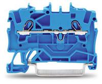 2001-1204 WAGO  TOPJOB S, 2001 Series Blue, 1.5mm², Single-Level, Push-In Cage Clamp Termination, ATEX, IECEx
