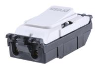 k4885p-whi MK Electric 2 Way White Rocker Switch Grid Module 10A, Logic Plus Series