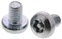482-8313 RS PRO Bright Zinc Plated Pan Steel Tamper Proof Security Screw, M4 x 6mm