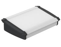 92865250mt6-atph-1865-0250 Bopla Alu-Topline Series Black, Natural Anodised ABS, Aluminium Desktop Enclosure, Sloped Front, 250 x 181.2 x 68.2mm