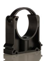 167061040 Georg Fischer PP Black Pipe Clamp, 0.87in x 2.92in x 2.01in, 0.28in