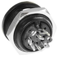 491-140 RS PRO 8 Pole Din Socket, 4A, 100 V ac, Female, Panel Mount
