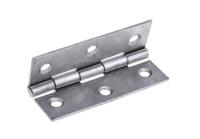 264-6404 RS PRO Steel Butt Hinge with a Fixed Pin, Screw Fixing, 75mm x 49mm x 1.4mm