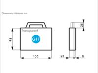 506-6617 RS PRO Plastic Equipment case, 141 x 127 x 36mm