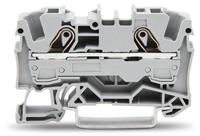 2006-1201 WAGO  TOPJOB S, 2006 Series Grey, 6mm², Single-Level, Push-In Cage Clamp Termination, ATEX, IECEx
