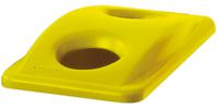 fg269288yel Rubbermaid Commercial Products 518mm Yellow Plastic Bin Lid for Slim Jim Container, 70mm