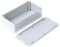 1591dflgy Hammond 1591 Series Grey Flame Retardant ABS Enclosure, IP54, Flanged, Grey Lid, 150 x 80 x 50mm