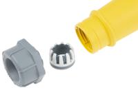 539 MENNEKES, AM-TOP IP67 Yellow Cable Mount 3P Industrial Power Socket, Rated At 16A, 110 V