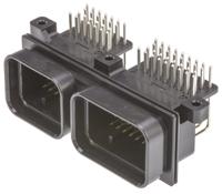 6437288-3 TE Connectivity, SUPERSEAL Automotive Connector Socket Through Hole 60 Way, Solder Termination