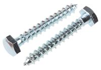 824-878 RS PRO Hex Coach Screw, Steel Bright Zinc Plated, 6mm x 40mm
