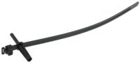 126-00020-wpt230-pa66hir-bk HellermannTyton Cable Tie, Wall Plug Fixing, 230mm x 8 mm, Black Polyamide 6.6 (PA66), Pk-25