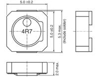 vlcf5020t-100mr87 TDK, VLCF, 5020 Yes Wirewound Surface Mount Inductor with a Ferrite Core, 10 μH Wirewound ±20/±30 % 1.56 A Idc