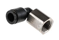 3192-08-13 Legris LF3000 Series Elbow Threaded Adaptor, G 1/4 Female to Push In 8 mm, Threaded-to-Tube Connection Style