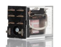 ly2-0-220240vac Omron PCB Mount Power Relay, 240V ac Coil, 10A Switching Current, DPDT
