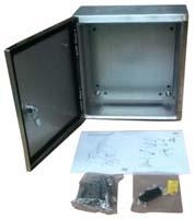 842-8361 RS PRO 304 Stainless Steel Wall Box, IP66, 400 mm x 300 mm x 150mm