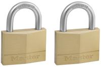 150eurt Master Lock Padlock Brass Padlock, Keyed Alike, 7mm Shackle, 50mm Body