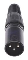457-875 RS PRO Cable Mount XLR Connector, Male, 250 V ac, 3 Way, Silver Plating