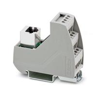 2900701 Phoenix Contact VIP-3/SC/RJ45 Series 8-Contact Female Interface Module, RJ45 Connector, DIN Rail Mount, 4A