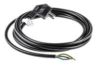 147703019 Kopp Unterminated Type F German Plug Power Cord, 3m