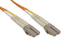 536-7106 RS PRO LC to LC Duplex Multi Mode OM1 Fibre Optic Cable, 62.5/125μm, Orange, 1m