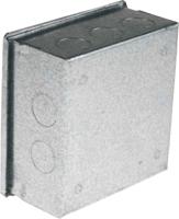 763-9248 RS PRO Steel Galvanised Square Adaptable Box, 100mm x 100mm x 50mm
