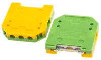 501-815 RS PRO 2-Way Earth Terminal Block, 4mm², 0.2 → 4 AWG Wire, Screw Down, Nylon Housing