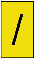 901-10614-906-4781-ye HellermannTyton Ovalgrip Slide On Cable Markers, Black on Yellow, Pre-printed "/", 1.7 → 3.7mm Cable, 901-10614