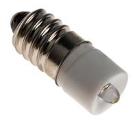 204-710 RS PRO White LED Indicator Lamp, 24V ac/dc, E10 Base, 10mm Diameter, 2070mcd