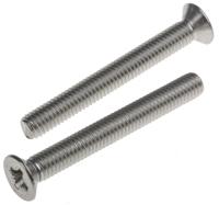 914-1838 RS PRO Pozidriv M6 Countersunk A2 304 Stainless Steel Machine Screws DIN 965Z x 50.0mm