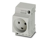 0804113 Phoenix Contact Denmark Mains Sockets, 16A, DIN Rail Mount, 250 V