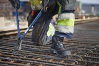 1718-10 Jalas 1718 Black, Grey, Red ESD Safe Aluminium Toe Capped Unisex Ankle Safety Boots, UK 10, EU 44