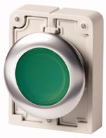 182927-m30c-fdl-g Eaton RMQ Titan M30 Series Green Illuminated Momentary Push Button, 30mm Cutout, IP66, IP67, IP69K