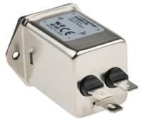 fn9260b-2-06 Schaffner 2A, 250 V ac Male Panel Mount IEC Inlet Filter FN9260B-2-06, Faston 2 Fuse