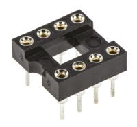 ar-08-hzl-tt ASSMANN WSW 2.54mm Pitch Vertical 8 Way, Through Hole Turned Pin Open Frame IC Dip Socket, 3A