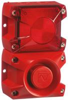 23311805000 Pfannenberg PA X 1-05 Series Red Sounder Beacon, 24 V dc, Base Mount, 100dB at 1 Metre
