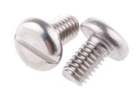 189-507 RS PRO Slot M6 Pan A4 316 Stainless Steel Machine Screws DIN 85 x 10.0mm