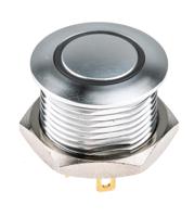 175-8549 RS PRO Illuminated Push Button Switch, Momentary, Panel Mount, 16mm Cutout, SPST, White LED, 36V dc, IP67