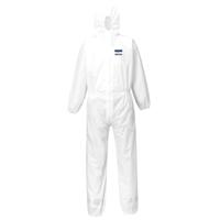 st30whrs Portwest White Disposable Coverall, S