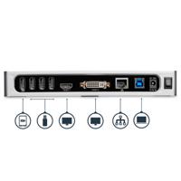 dk30add StarTech.com Dual Monitor USB 3.0 Docking Station with DVI, HDMI, VGA - 6 x USB ports, USB C