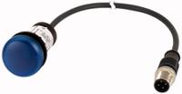 181619-c22-l-b-24-p3 Eaton, C22, Panel Mount Blue LED Indicator, 22mm Cutout, IP67, IP69K, Round, 24V ac/dc