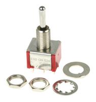 4-1825139-5 TE Connectivity Toggle Switch, Panel Mount, (On)-On-(On), DP3T, Solder Terminal, 120 ac/dc, 28V ac/dc