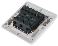 k4873-whi MK Electric White Rocker Light Switch, 2 Way, 3 Gang, Logic Plus