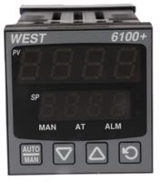 p6100-2200-000 West Instruments P6100 PID Temperature Controller, 48 x 48 (1/16 DIN)mm, 1 Output SSR, 100 V ac, 240 V ac Supply