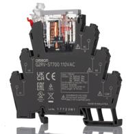 g2rv-st700-110vac Omron G2RV-ST Series Electromechanical Interface Relay, DIN Rail Mount, 110V ac Coil, SPDT, 1-Pole, 6A Load