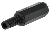 1520-01 Lumberg Jack Connector 3.5 mm Cable Mount Stereo Socket, 3Pole 1A