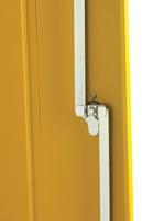 183-9095 RS PRO Yellow Steel Lockable 2 Door Hazardous Substance Cabinet, 900mm x 600mm x 500mm