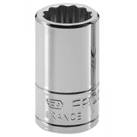 r55e Facom 1/4 in Drive 5.5mm Standard Socket, 12 point, 22 mm Overall Length