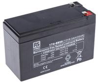 174-8858 RS PRO 12V T1 Sealed Lead Acid Battery, 9Ah