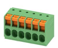 1017525 Phoenix Contact TDPT 4/ 6-SP-6.35-ZB Series PCB Terminal Block, 6-Contact, 6.35mm Pitch, Through Hole Mount, 1-Row,